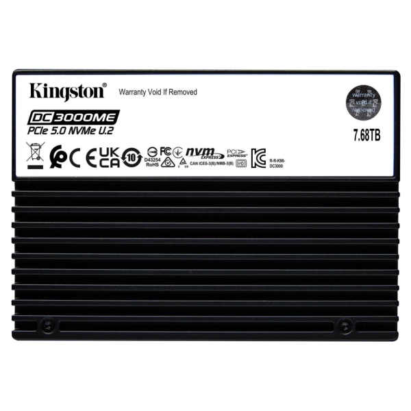 Kingston 7.68TB DC3000ME U.2 PCIe SSD