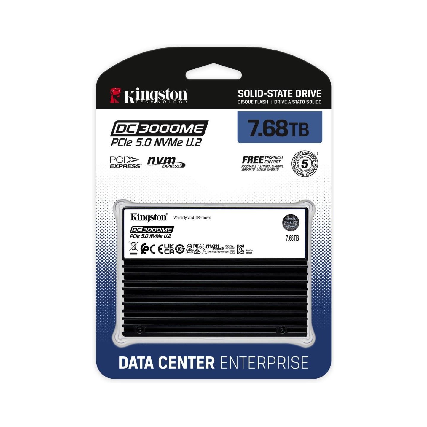 Kingston 7.68TB DC3000ME U.2 PCIe SSD