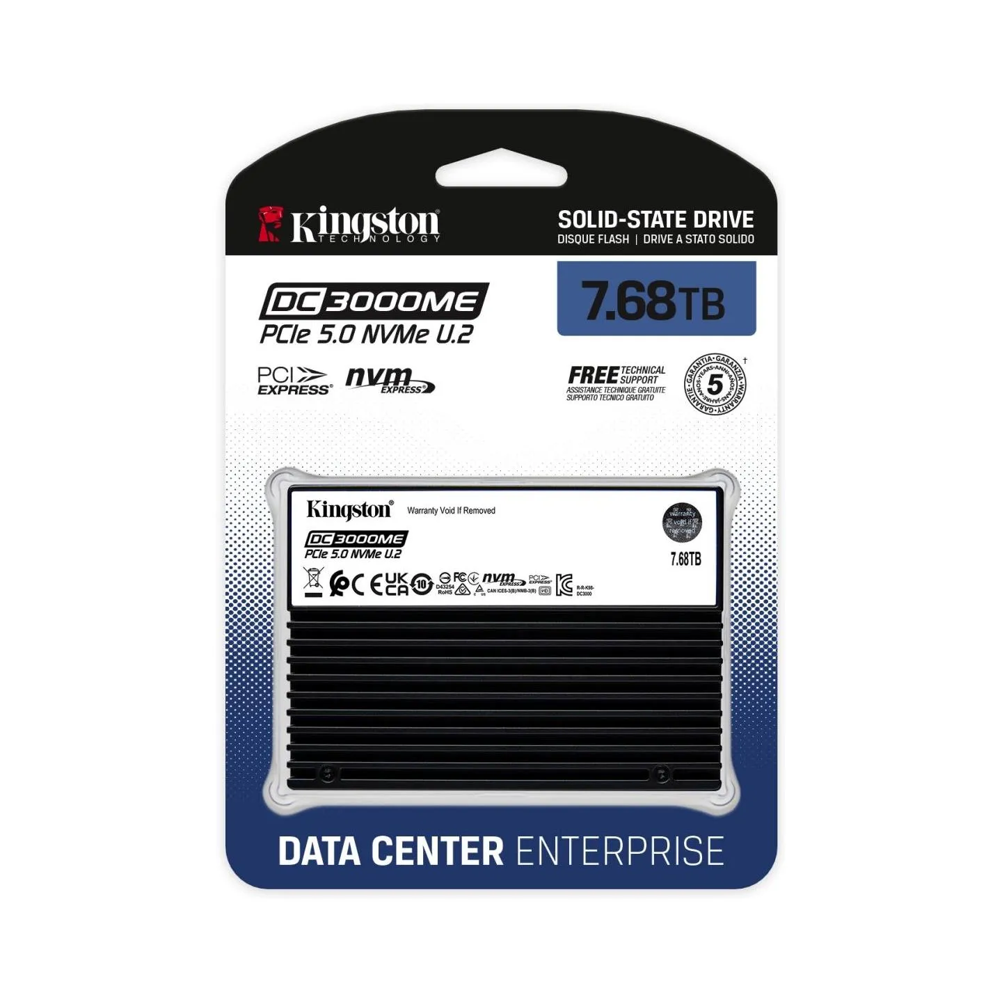 Kingston 7.68TB DC3000ME U.2 PCIe SSD