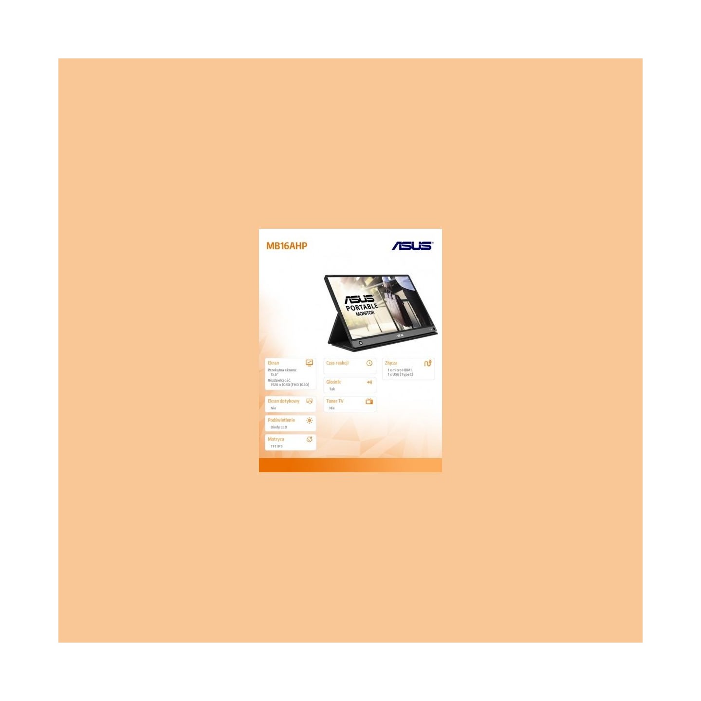 Asus MB16AHP 15.6inch Portable monitor