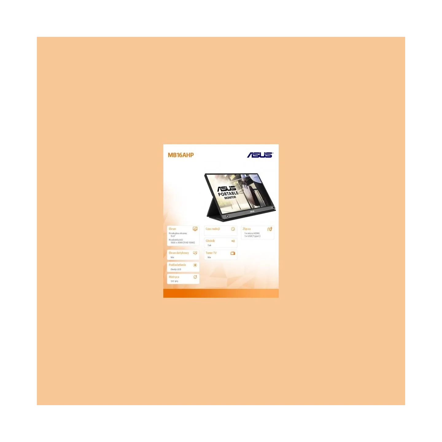 Asus MB16AHP 15.6inch Portable monitor