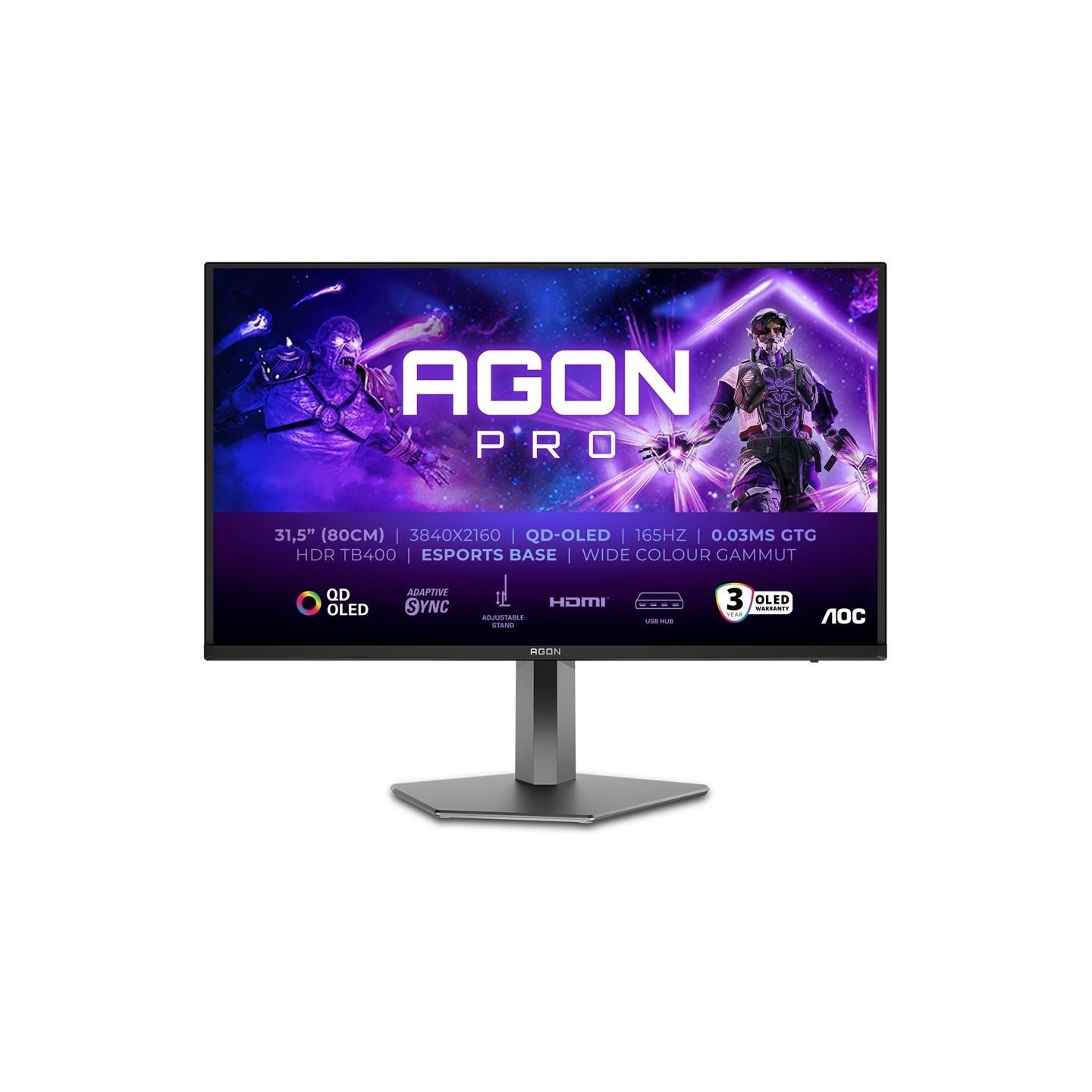 AOC AG326UD 31.5inch QD OLED 165Hz HDR