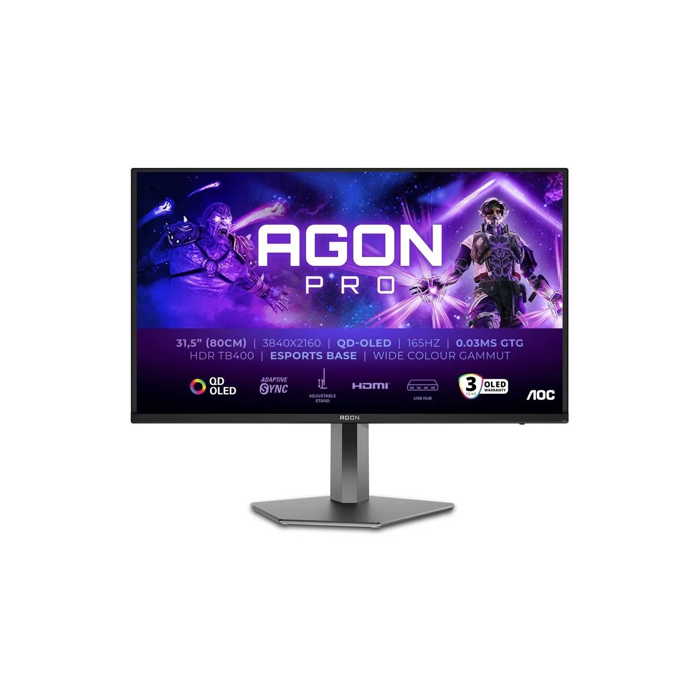 AOC AG326UD 31.5inch QD OLED 165Hz HDR