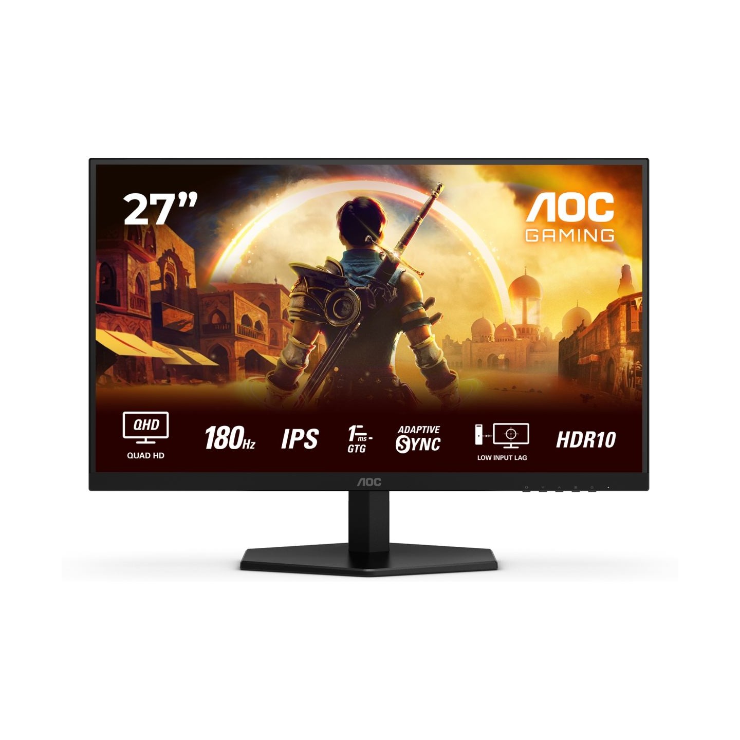 AOC | Q27G42XE | 27 " | IPS | QHD | 16:9 | 180 Hz | 1 ms | 2560 x 1440 pixels | 300 cd/m² | HDMI ports quantity 2 | Black