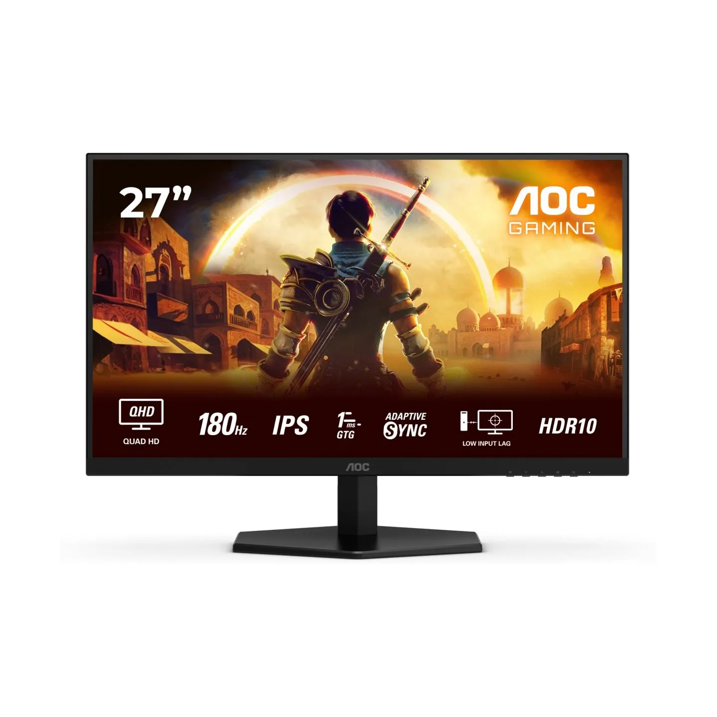 AOC | Q27G42XE | 27 " | IPS | QHD | 16:9 | 180 Hz | 1 ms | 2560 x 1440 pixels | 300 cd/m² | HDMI ports quantity 2 | Black