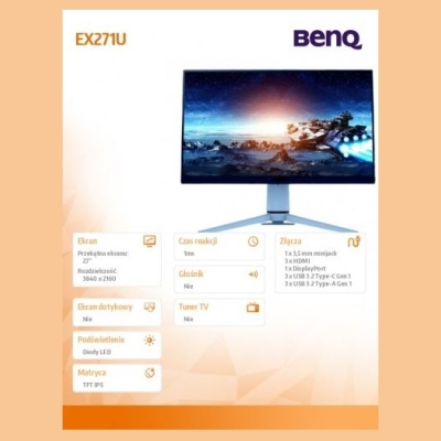 Benq EX271U 27inch 4K IPS 120Hz 1ms GtG