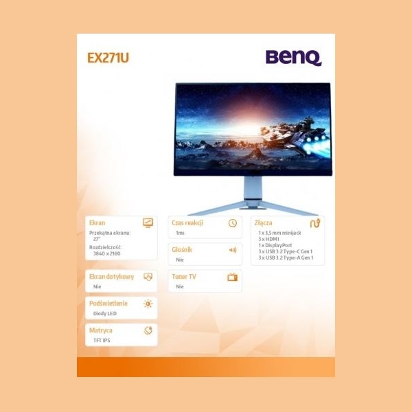 Benq EX271U 27inch 4K IPS 120Hz 1ms GtG