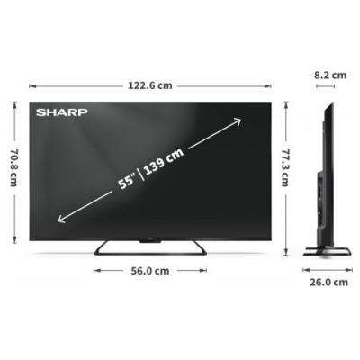 Sharp TV LED 55 inches 55HR7465E