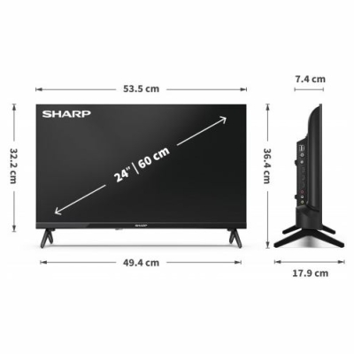 Sharp TV LED 24 inches 24HA1405E