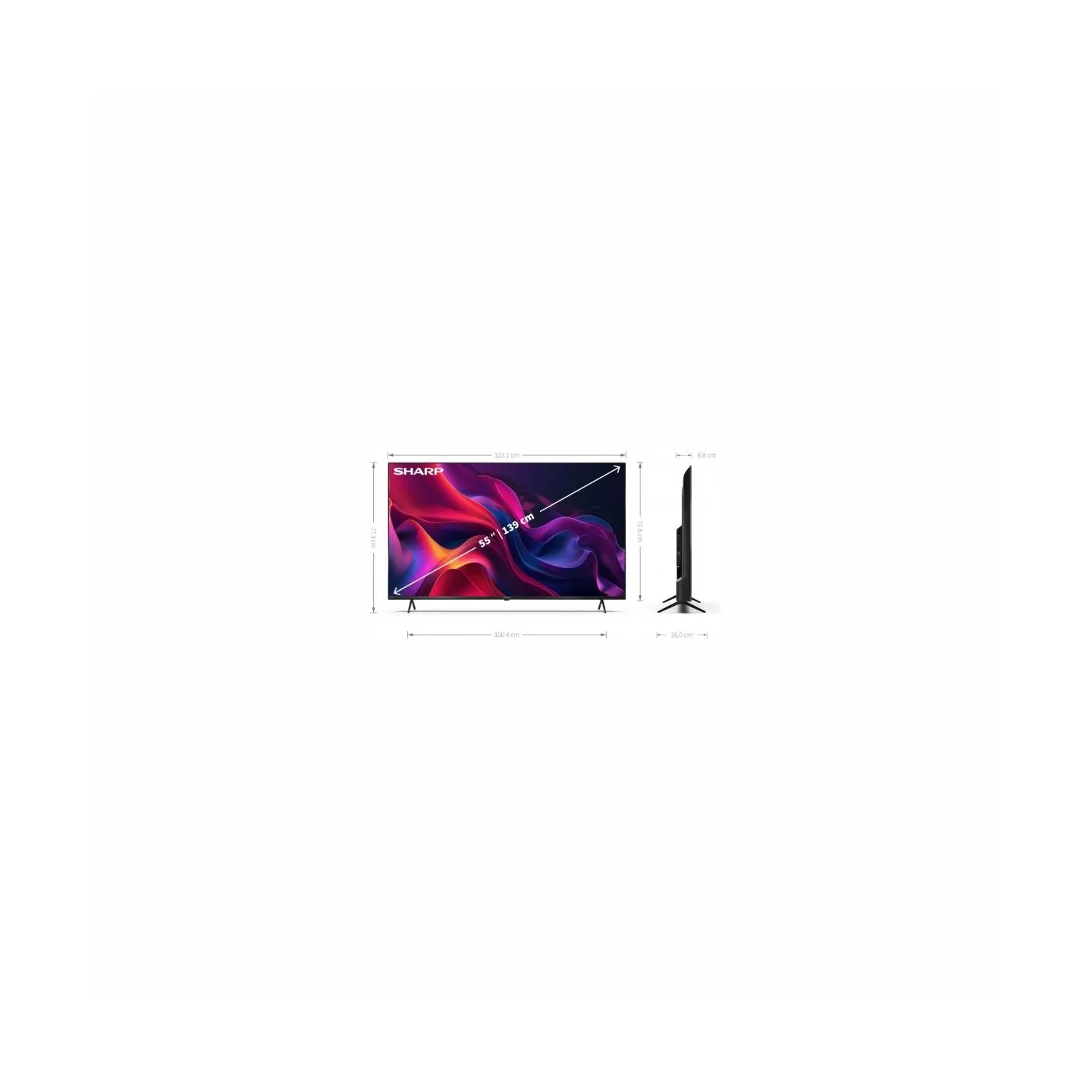 Sharp LED TV 55'' 55GK4245E
