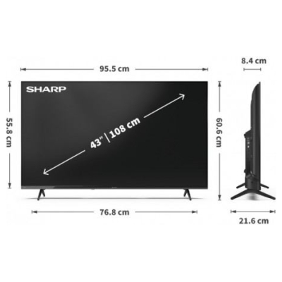 Sharp TV LED 43 cale 43HE2445E