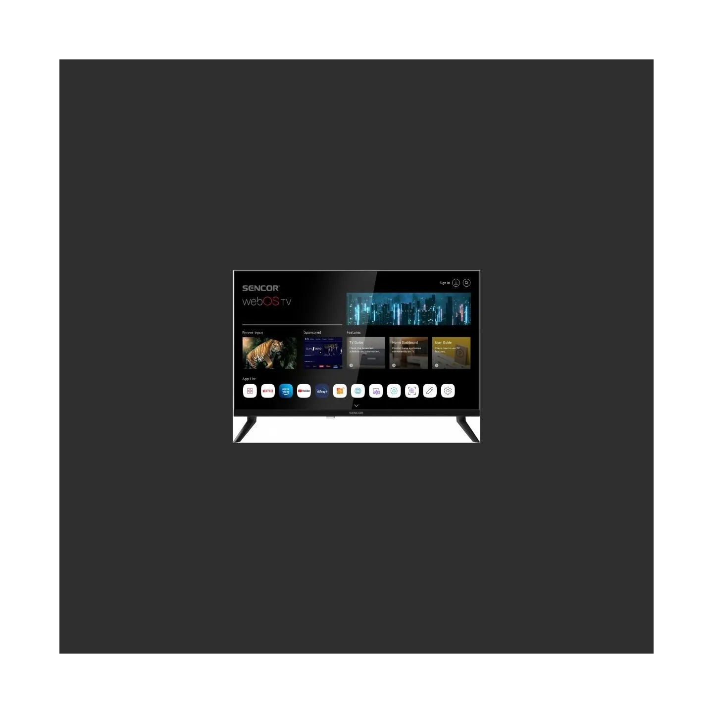 Sencor TV 24 inches SMART webOS LG DVB-T/T2/C/S/S2 BT5