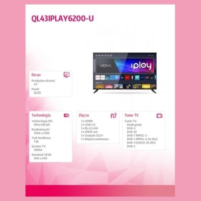 Allview TV QLED 43 inch QL43IPLAY6200-U