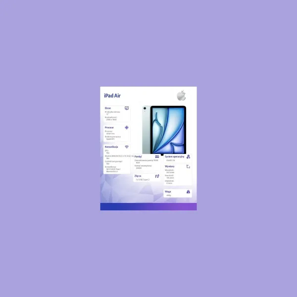Apple IPAD AIR 11 WIFI 256GB BLU