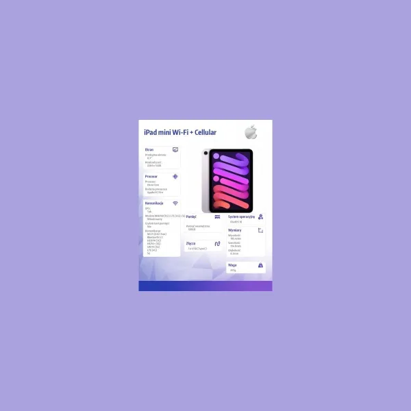 Apple iPad mini Wi-Fi + Cellular 128GB Purple