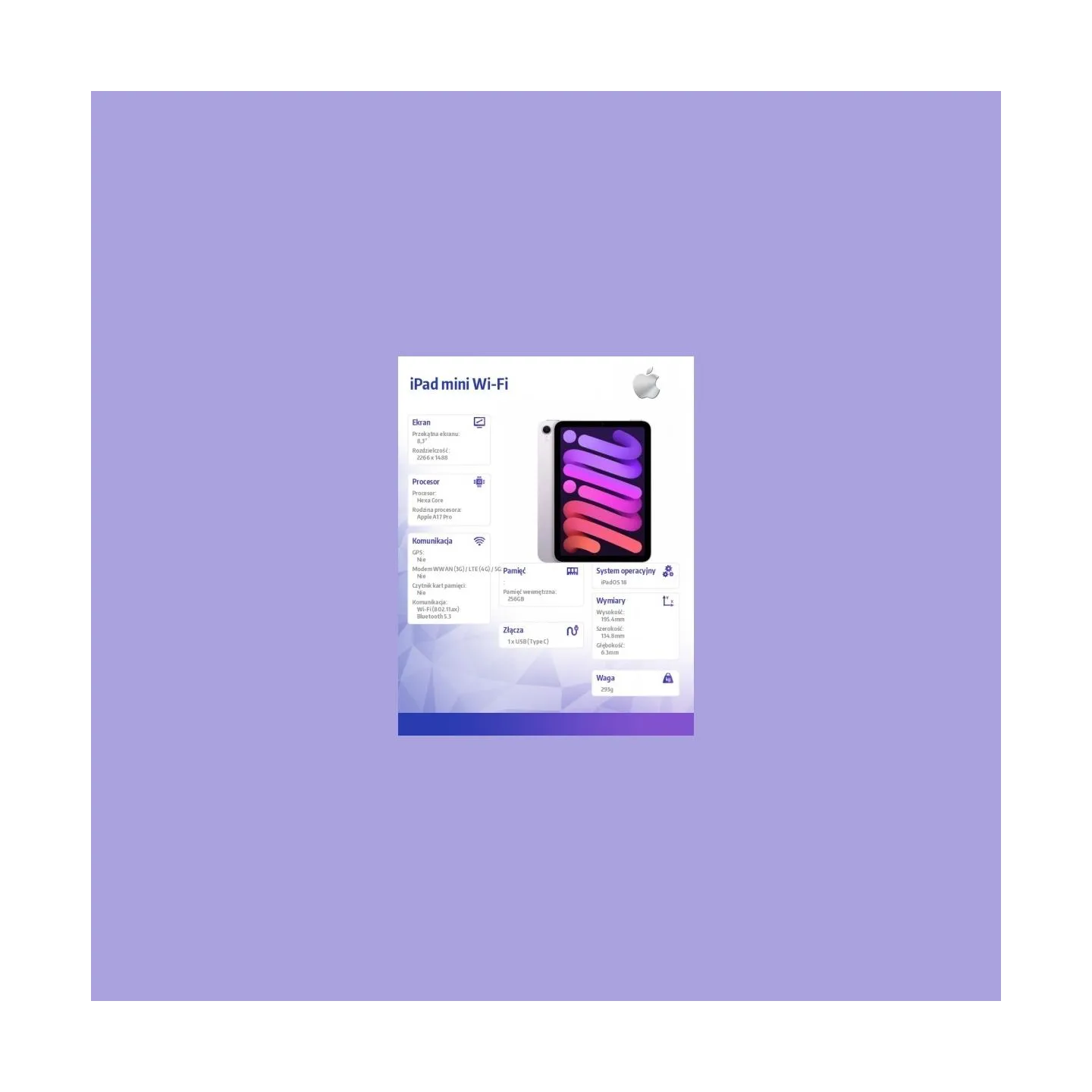 Apple iPad mini Wi-Fi 256GB Purple