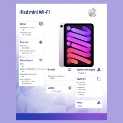 Apple iPad mini Wi-Fi 128GB Purple