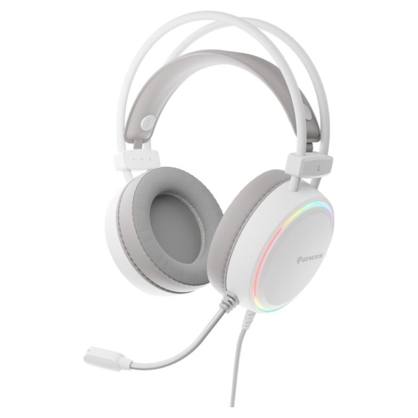 Genesis RGB Gaming Headset | Neon 613 G2 | Wired | Over-ear | Microphone | White