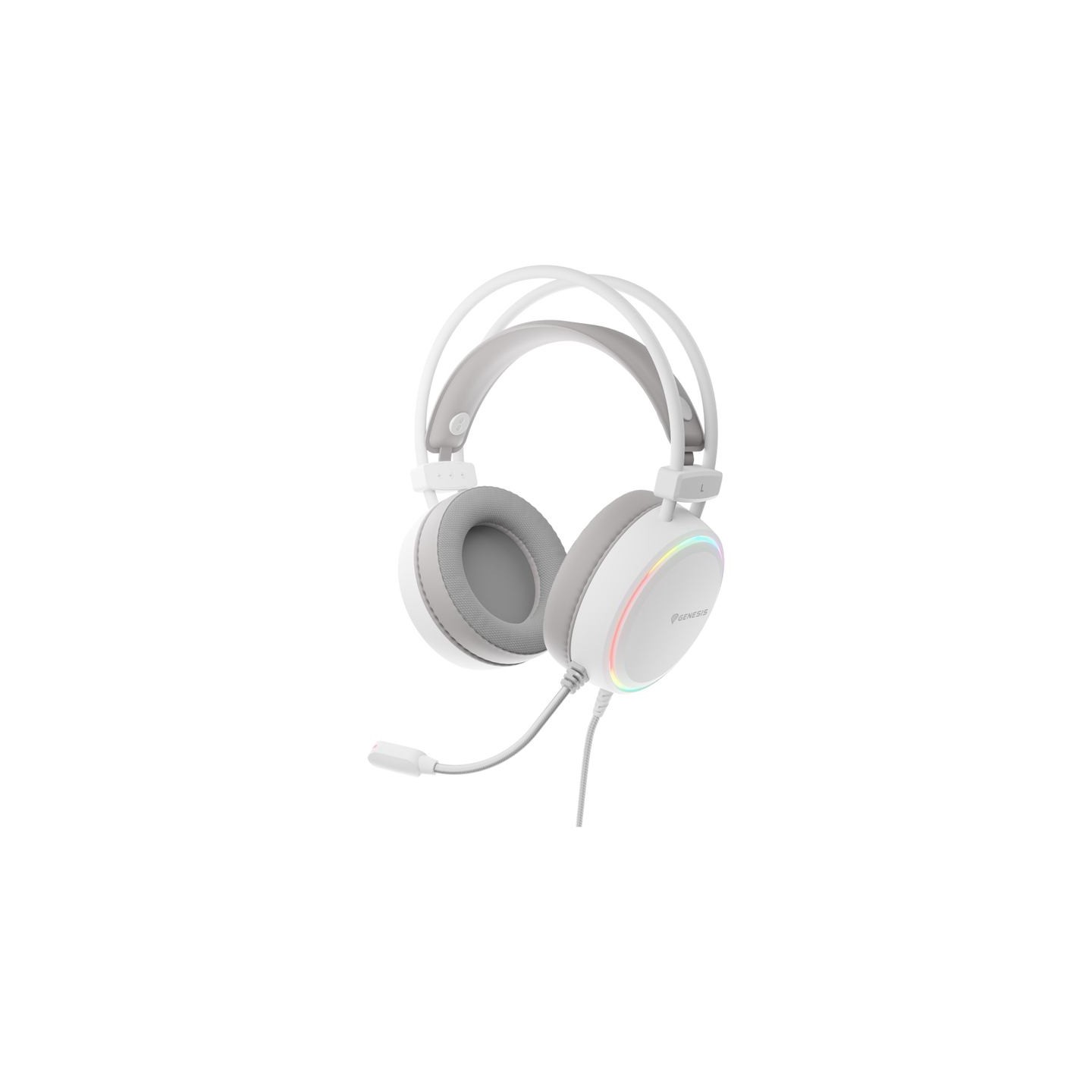 Genesis RGB Gaming Headset | Neon 613 G2 | Wired | Over-ear | Microphone | White