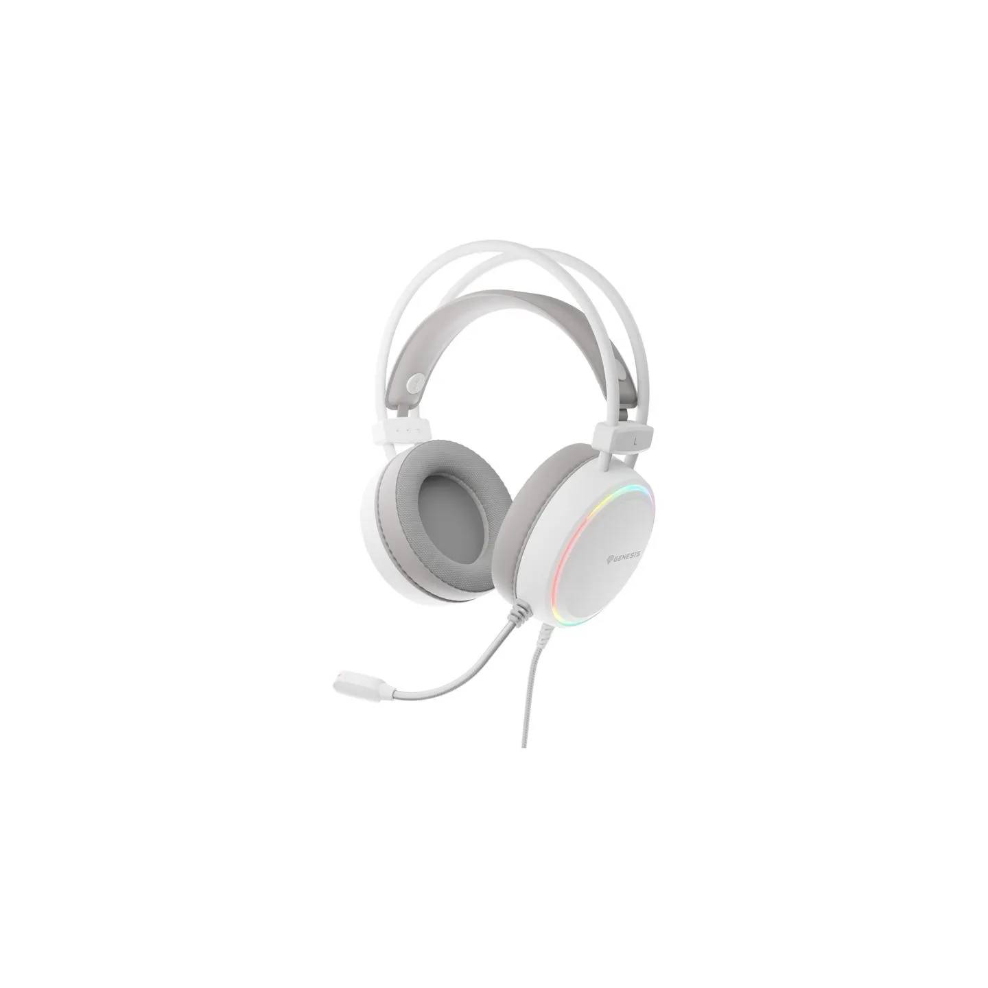 Genesis RGB Gaming Headset | Neon 613 G2 | Wired | Over-ear | Microphone | White