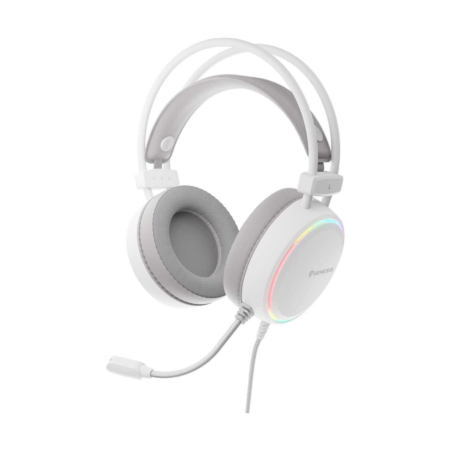 Genesis RGB Gaming Headset | Neon 613 G2 | Wired | Over-ear | Microphone | White