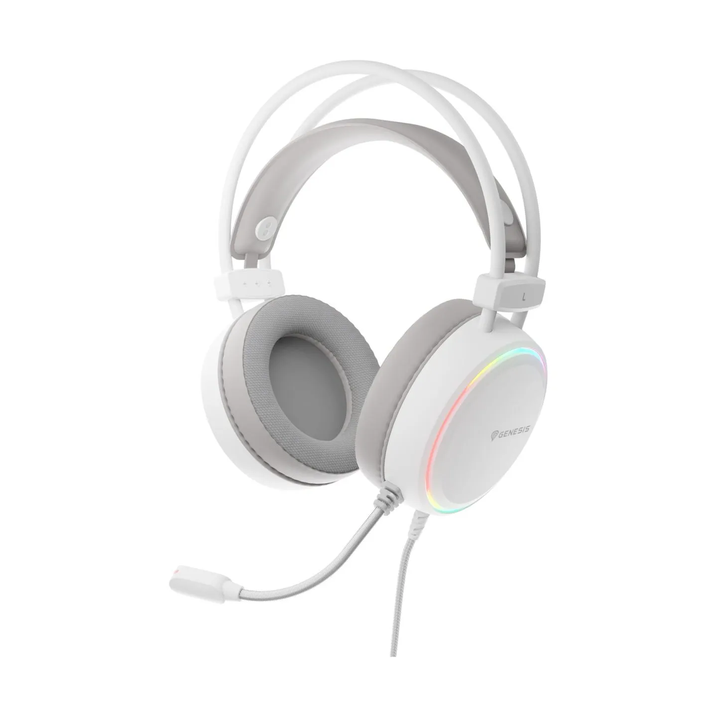 Genesis RGB Gaming Headset | Neon 613 G2 | Wired | Over-ear | Microphone | White