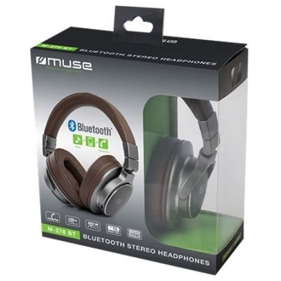 Muse | Stereo Headphones | M-278BT | Wireless | Over-ear | Brown