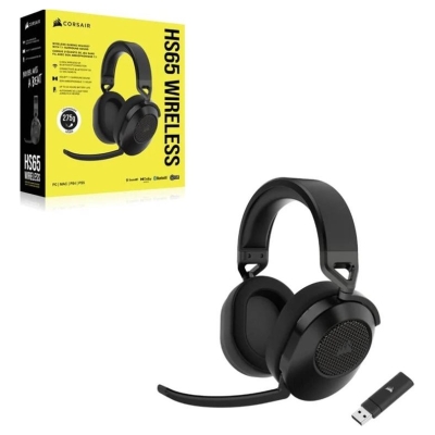 Corsair | Gaming Headset | HS65 | Wireless | Over-Ear | Microphone | Carbon | Wireless