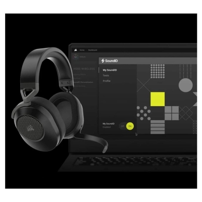 Corsair | Gaming Headset | HS65 | Wireless | Over-Ear | Microphone | Carbon | Wireless