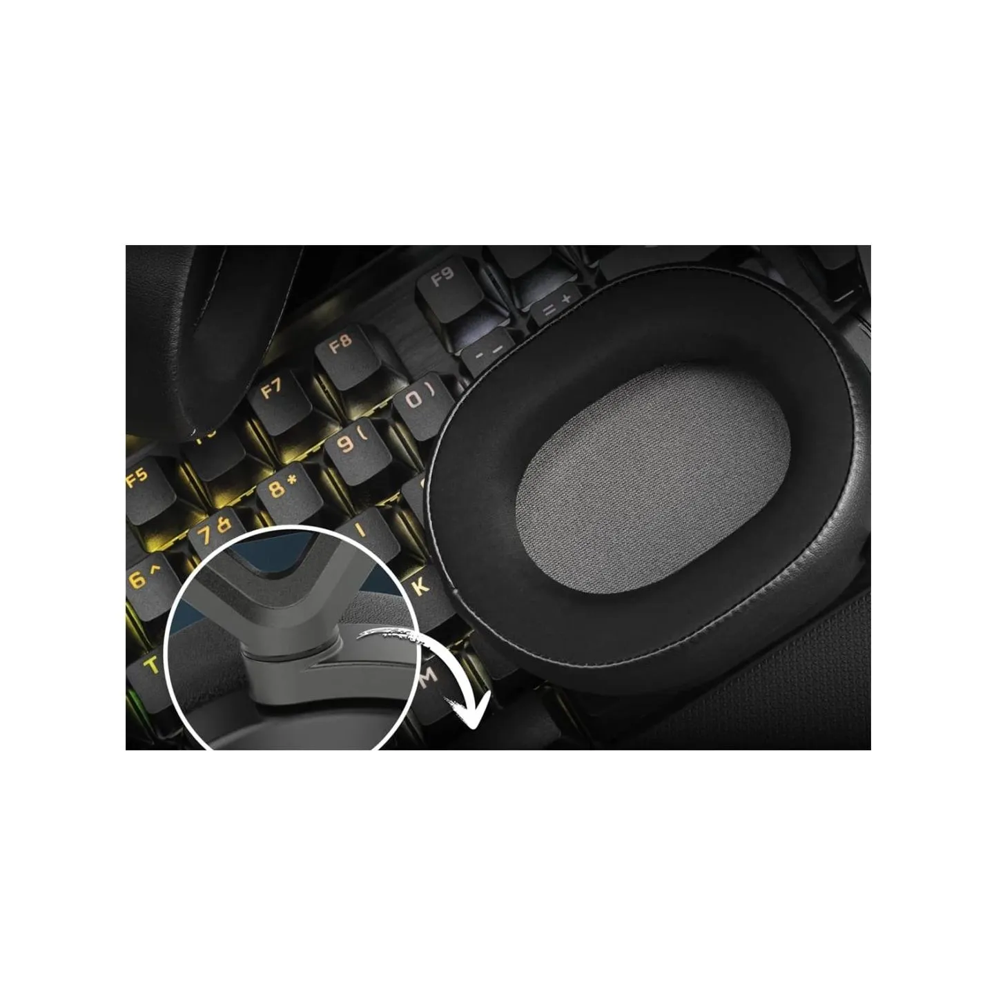 Corsair | Gaming Headset | HS65 | Wireless | Over-Ear | Microphone | Carbon | Wireless