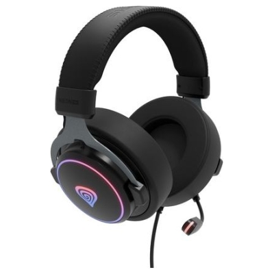 Genesis | Gaming Headset | Neon 764 | Wired | Over-Ear | Microphone | Black