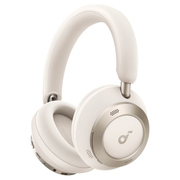 Anker Soundcore | Foldable Headphones | Space One Pro | Bluetooth | Over-ear | Microphone | Cream White | Wireless