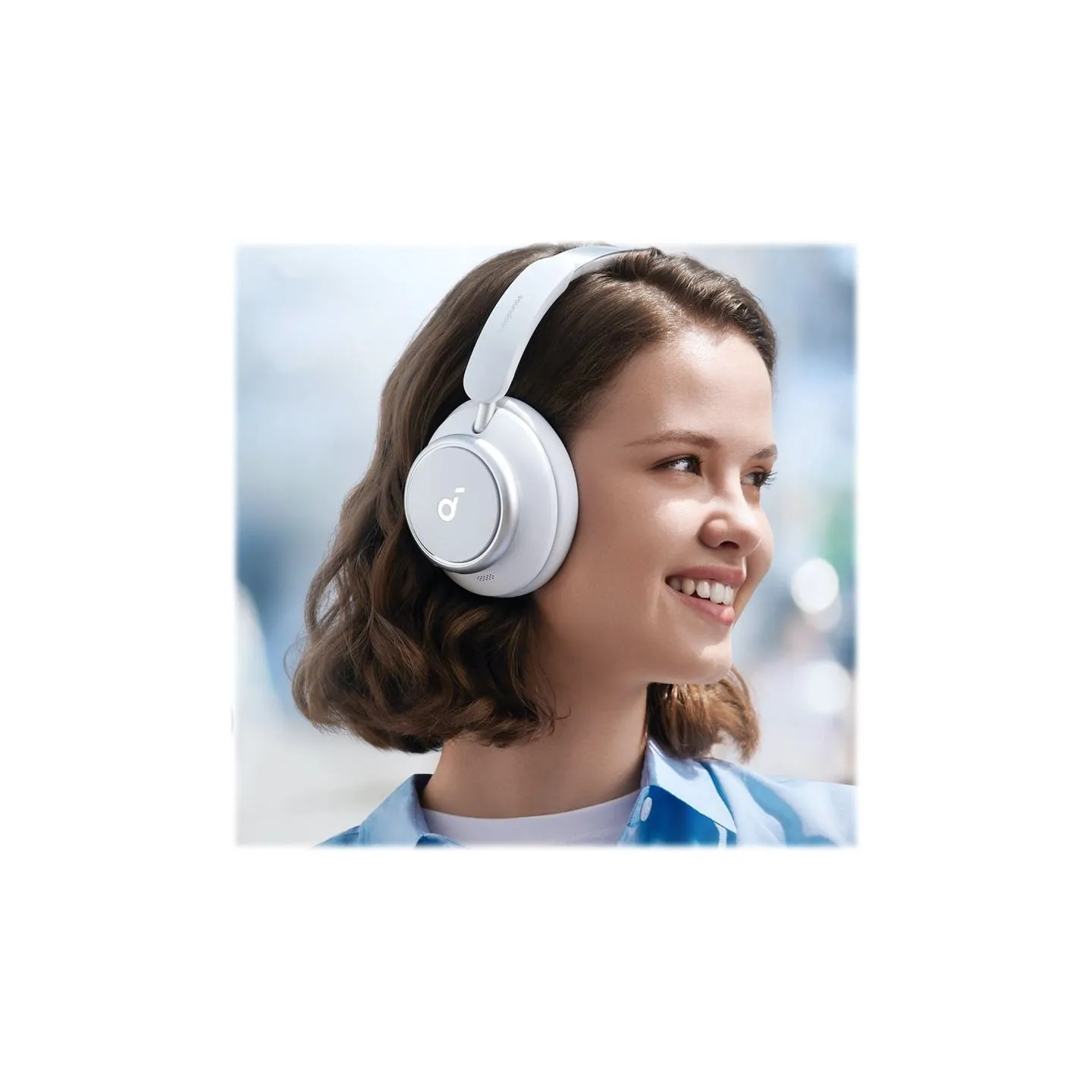 Anker Soundcore | Headphones | Space Q45 | Bluetooth | Over-ear | Microphone | White | Wireless