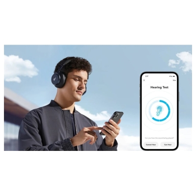 Anker Soundcore | Headphones | Space One | Bluetooth | Over-ear | Microphone | Jet Black | Wireless