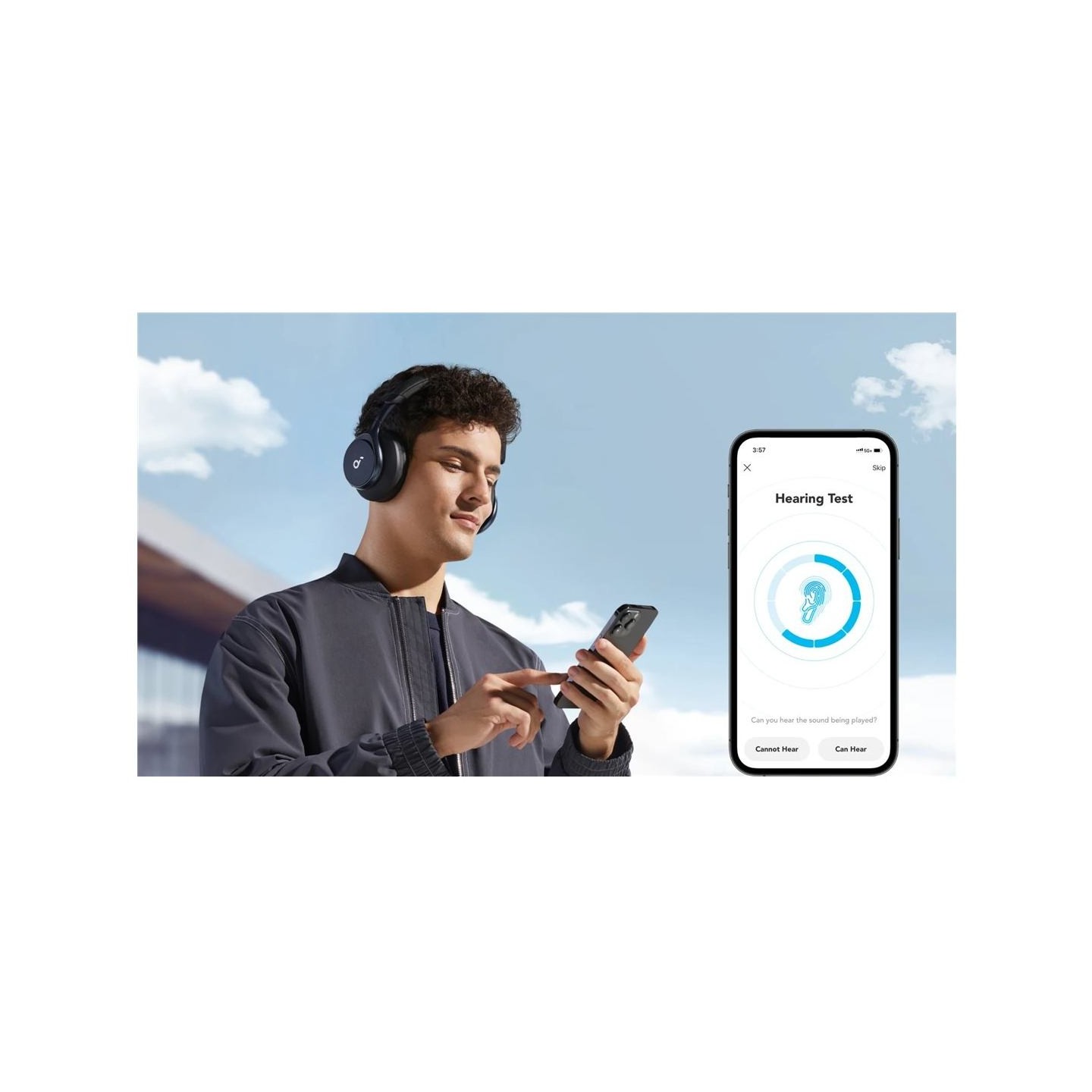 Anker Soundcore | Headphones | Space One | Bluetooth | Over-ear | Microphone | Jet Black | Wireless