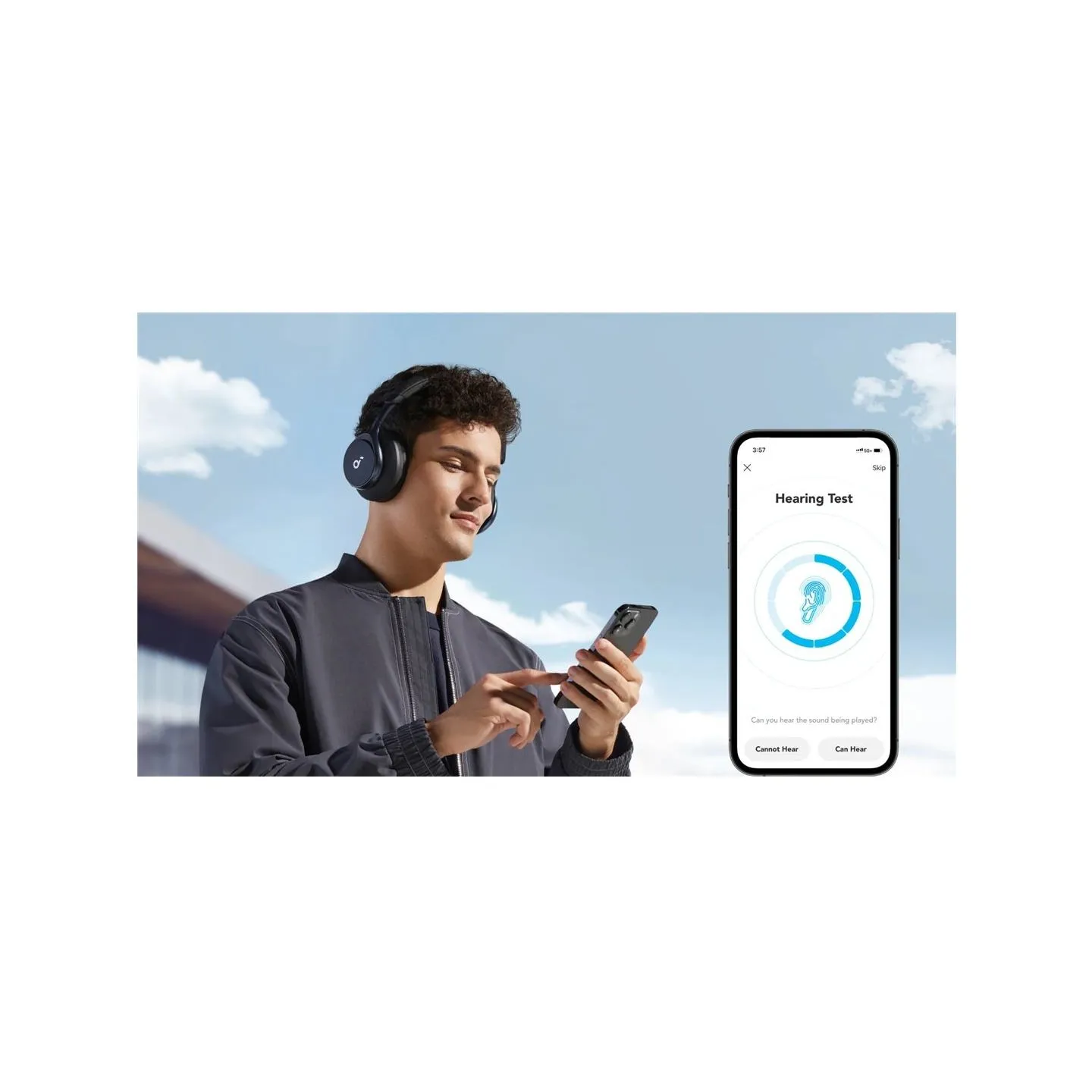 Anker Soundcore | Headphones | Space One | Bluetooth | Over-ear | Microphone | Jet Black | Wireless