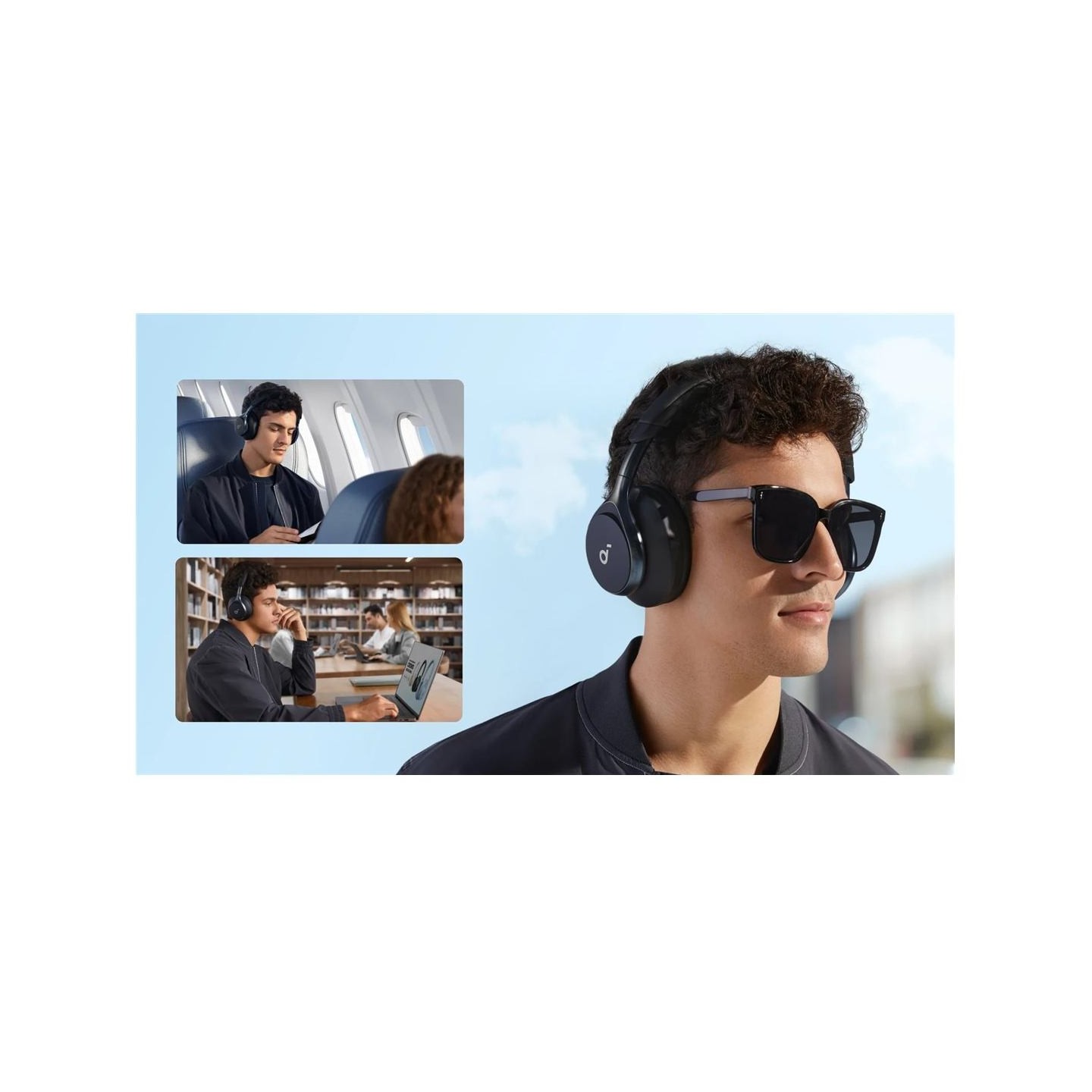 Anker Soundcore | Headphones | Space One | Bluetooth | Over-ear | Microphone | Jet Black | Wireless