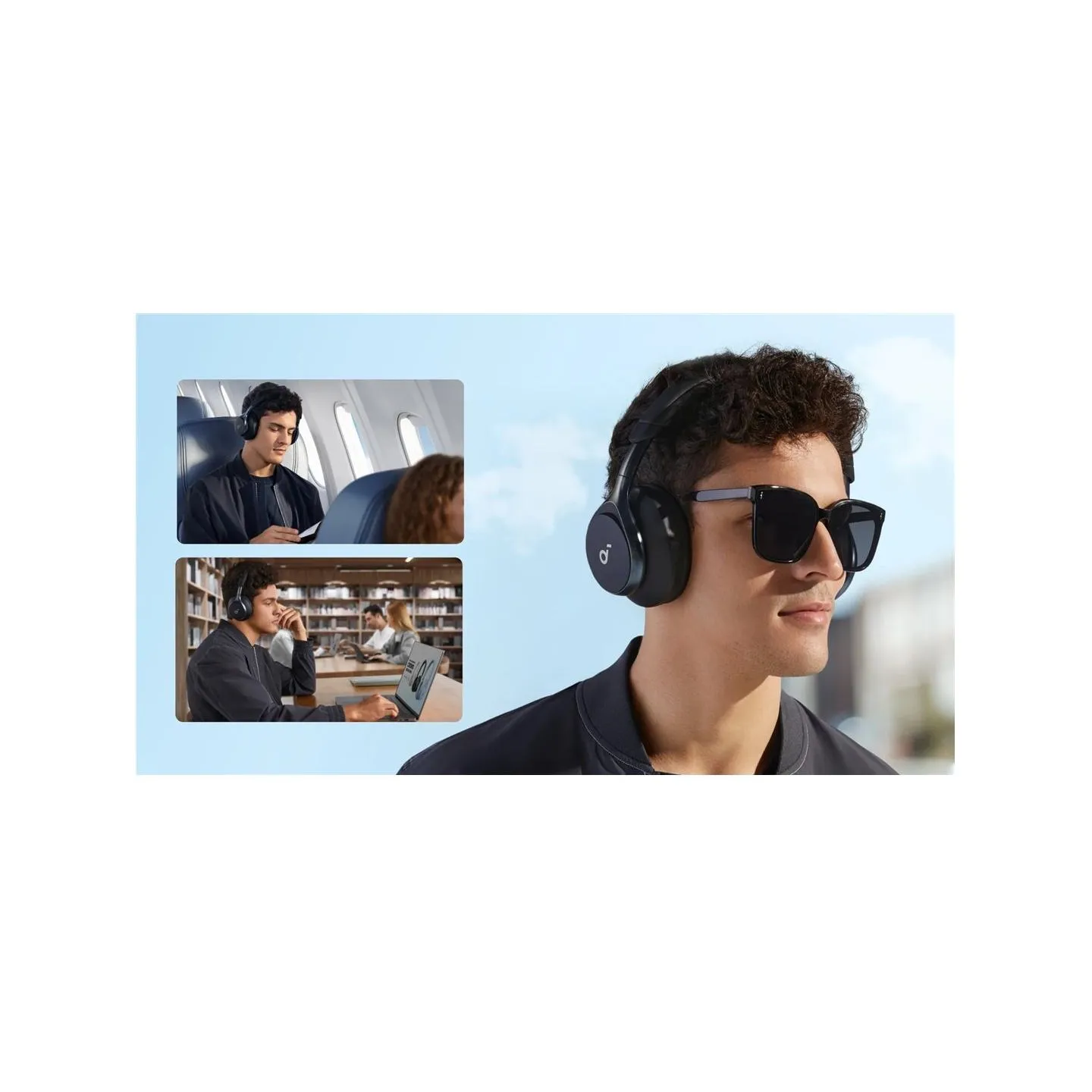Anker Soundcore | Headphones | Space One | Bluetooth | Over-ear | Microphone | Jet Black | Wireless