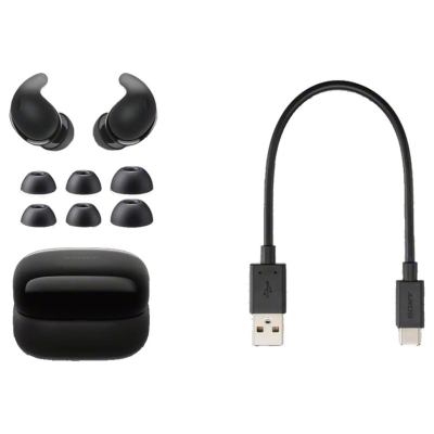 Sony Headphones | WF-LS910N LinkBuds Fit | Bluetooth | In-ear | Black | Noise canceling | Wireless