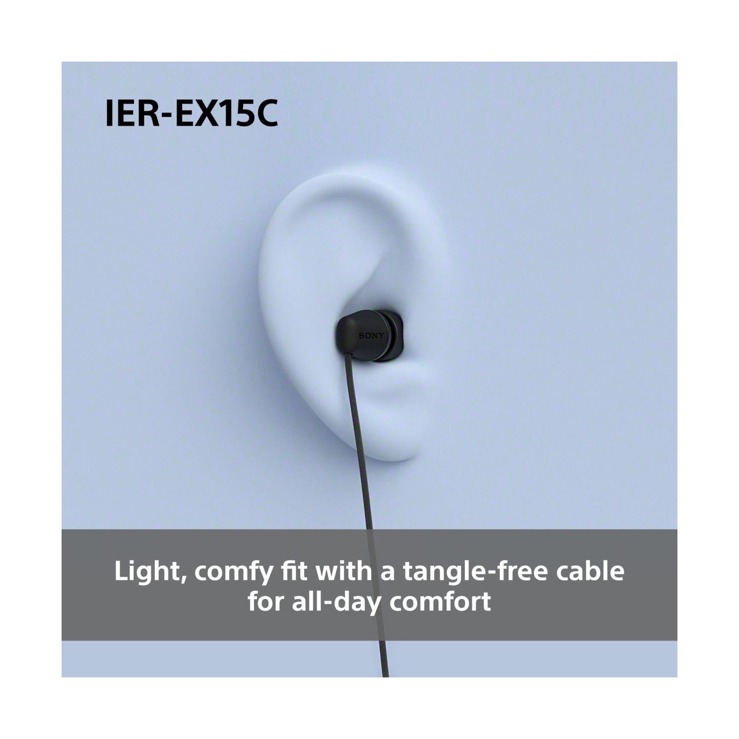 Sony Earbuds | IER‑EX15C | Wired | In-ear | Microphone | Blue