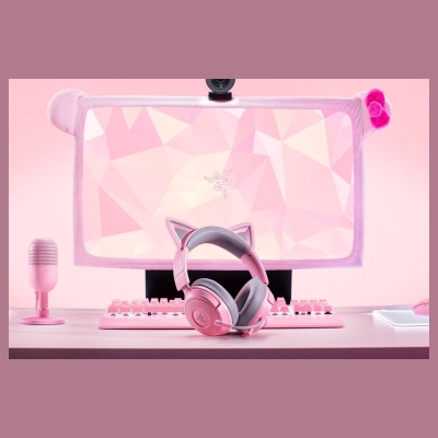 Razer Gaming Headset | Kraken Kitty V3 X | Wired | Over-Ear | Microphone | Quartz