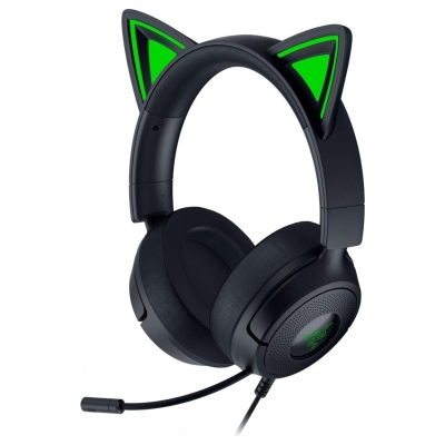 Razer Gaming Headset | Kraken Kitty V3 X | Wired | Over-Ear | Microphone | Black