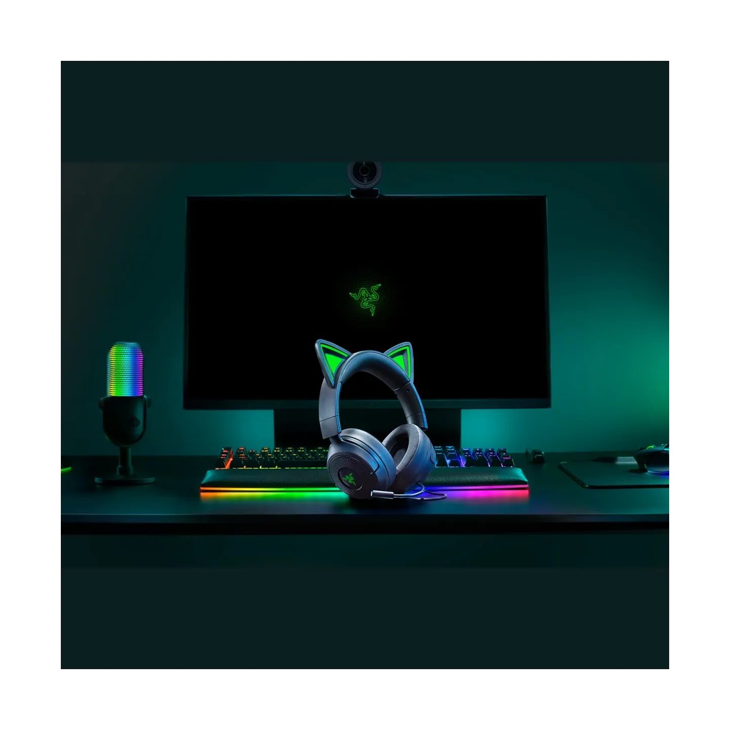 Razer Gaming Headset | Kraken Kitty V3 X | Wired | Over-Ear | Microphone | Black