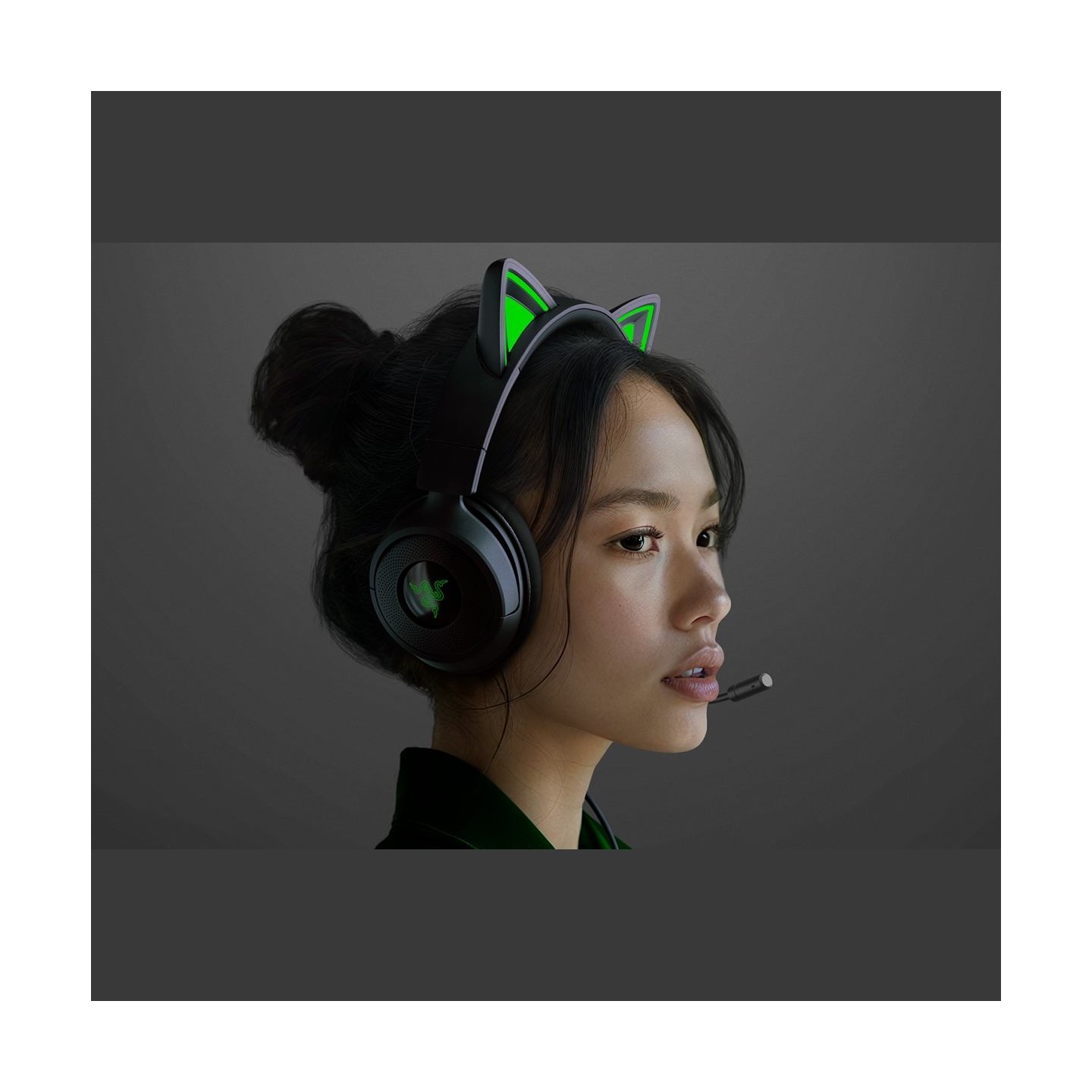 Razer Gaming Headset | Kraken Kitty V3 X | Wired | Over-Ear | Microphone | Black