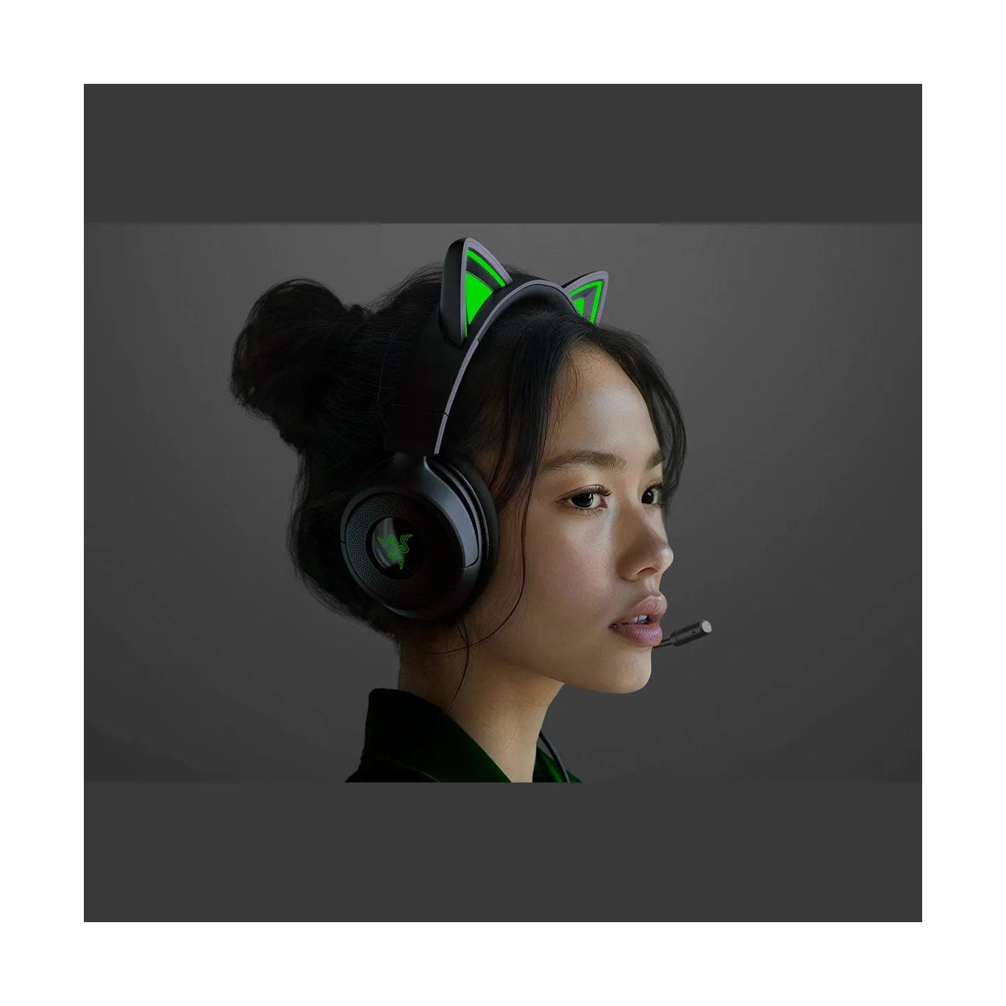 Razer Gaming Headset | Kraken Kitty V3 X | Wired | Over-Ear | Microphone | Black