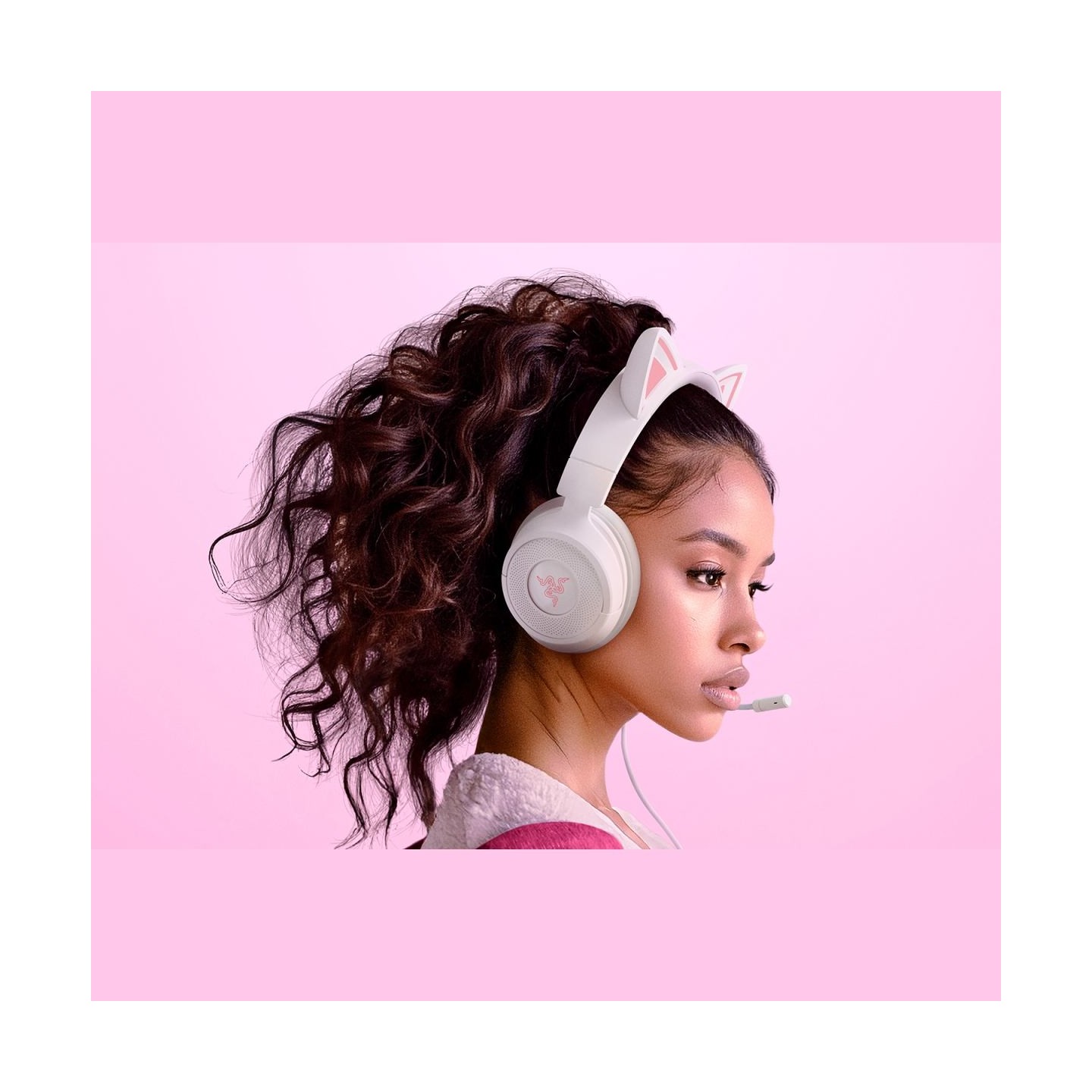Razer Gaming Headset | Kraken Kitty V3 X | Wired | Over-Ear | Microphone | White