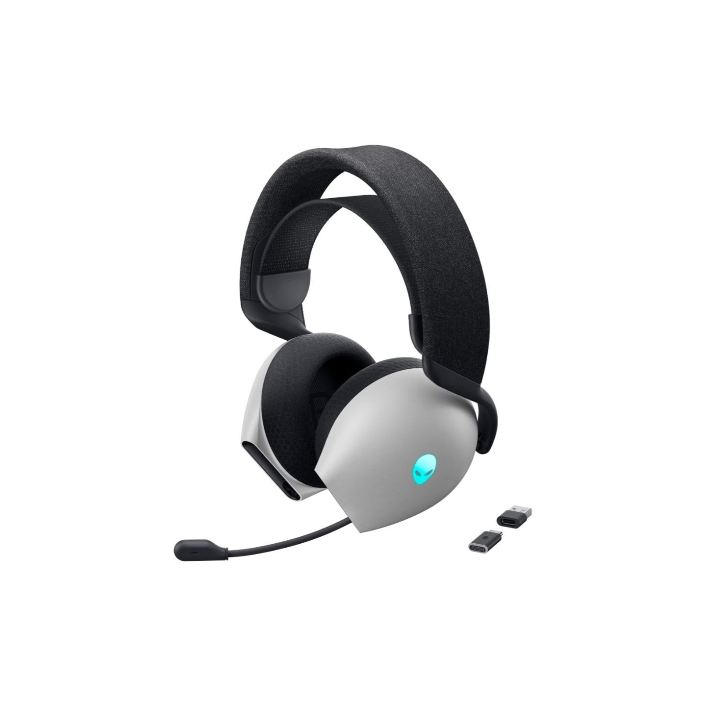 Dell Gaming Headset | Alienware Tri Mode AW725H | Bluetooth | Over-Ear | Microphone | Lunar Light | Noise canceling | Wireless