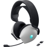 Dell Gaming Headset | Alienware Tri Mode AW725H | Bluetooth | Over-Ear | Microphone | Lunar Light | Noise canceling | Wireless