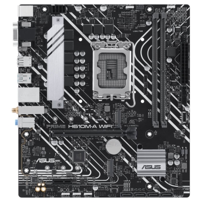 Asus | Processor family Intel H610 | Processor socket 1 x LGA1700 Socket | 2 DIMM slots - DDR5, non-ECC, unbuffered | Supported 