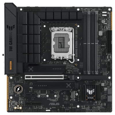 Asus | Processor family Intel B760 | Processor socket 1 x LGA1700 Socket | 4 DIMM slots - DDR5, non-ECC, on-die ECC, unbuffered 